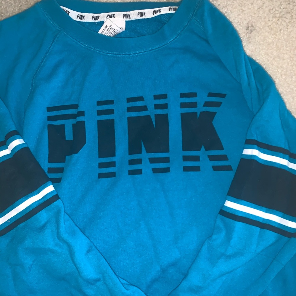 Blue PINK crewneck